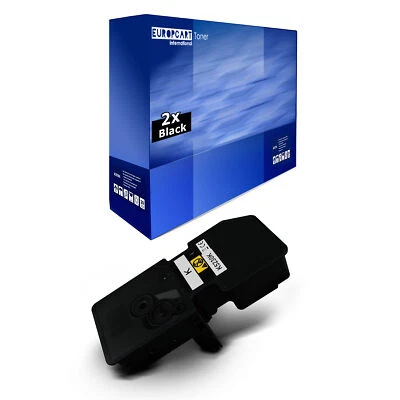 EUROTONE 2x Patrone Europcart ersetzt SCHWARZ 1T02R70UT0 / PK5015K Utax P-C 2566 W