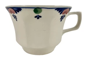 Veruschka Flat Cup Adams England Ironstone Vintage Blue Red Green Octagonal (O) - Picture 1 of 7