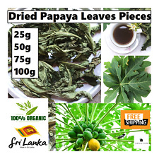 Dried Papaya Leaves Pieces Organic 100% Pure Natural Papaya Immunity Boost Tea