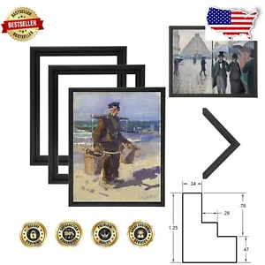 Eco-Friendly 9x12 Floater Frame Set - 3 Pack for Stunning Artwork Showcase - Picture 1 of 9