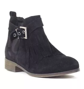 Chelsea Crew Black Label Womens Black Trump Suede Ankle Boots Size 39 EU/ 8 US - Picture 1 of 6