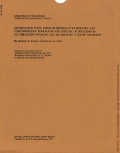 USGS Geologic Map: Fence Diagram of Tertiary Formations in Wyoming, Colorado - Picture 1 of 3