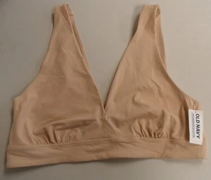 OLD NAVY Barely There V No Show Bralette Bra Top Frappe Women's Size L NWT $29. - Picture 1 of 7