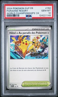 2024 POKEMON FRANCÉS SVP FR-SV Black Star Promo #150 Paradise Resort PSA 10 Foto 1 de 3