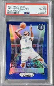 2023-24 Panini Prizm Deca Blue /149 - Anthony Edwards #63 - Bild 1 von 2
