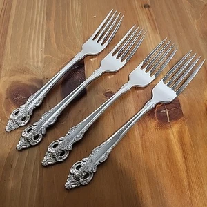 Set 4 Forchette da Pranzo Oneida Comunità Cherbourg Acciaio Inox 7 1/4" - Foto 1 di 13