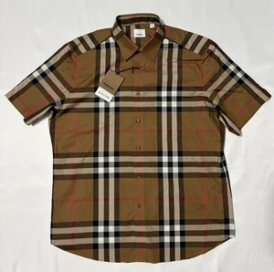 Camisa BURBERRY Cuadros XL Nueva Con Etiquetas - Imagen 1 de 20