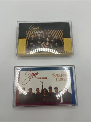 Selena Y Los Dinos (Baila Está Cumbia & Quiero) Lot Of 2 Cassette Tapes Used Foto 1 de 4