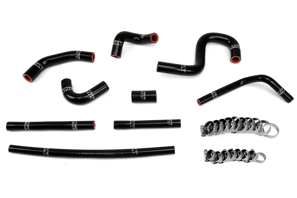 HPS Black Silicone Heater Hose Kit For 96-02 Toyota 4Runner with rear heater - Image 1 of 1