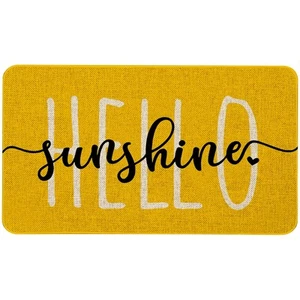 Hello Sunshine Door Mat Summer Funny Text Indoor mat,Holiday Creative Decorat... - Picture 1 of 7