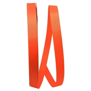 Orange Color -- Grossgrain Allure Ribbon --  ⅝ inch  x  100 yards - Picture 1 of 1
