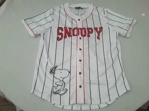 Peanuts Baseball Jersey, Unisex , Snoopy Baseball Jersey LARGE - Picture 1 of 9