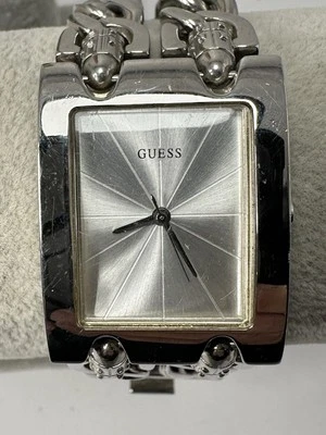 Guess G75916L Ladies Watch New Battery 28MM 7" Silver Tone K88 - Image 1 of 4