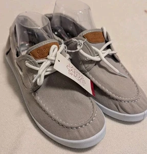 Damen Canvas Freizeit Grau Bootsschuhe Größe XXL 10-11 N22 - Bild 1 von 6