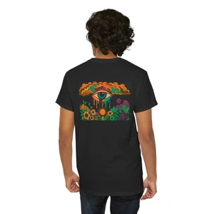 Boho Grafik Cosmic Eye T-Shirt, Unisex Neuheit Baumwollshirt - Bild 1 von 15