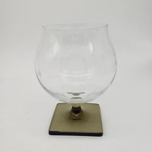 RARE MCM Rosenthal Linear Smoke Crystal Brandy Glass 4 7/8" Excellent - Picture 1 of 4