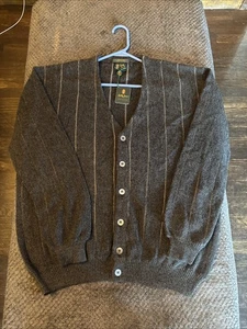 Neu mit Etikett Bobby Jones Pullover Herren Large Baby Alpaka Strick grau Cardigan abgenutzt - Bild 1 von 12
