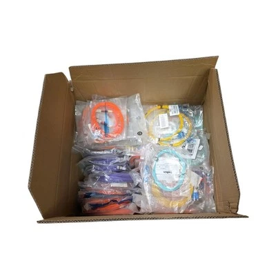 Job Lot Of 99 Fibre Patch Cable LC/LC ST/SC LC/SC Various Lengths And Colours - Image 1 of 4