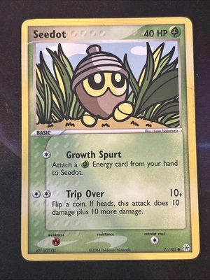 Seedot - 71/101 - Common LP, English Pokemon EX Hidden Legends - Image 1 of 2
