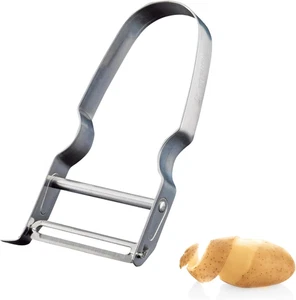 Pelaverdure/Pela-Asparagi, Pelapatate a U, Verdura, Monopol Edition, Acciaio Ino - Foto 1 di 11