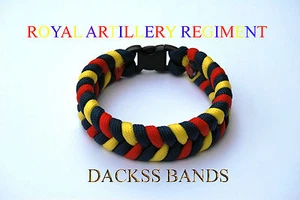 Pulsera Paracord del Regimiento de Artillería Real 10% donación para ayudar a los héroes - Imagen 1 de 1