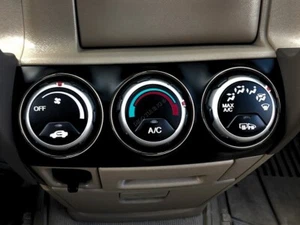 For Honda CR-V CRV II 2001-2006 Polished Aluminium heater surrounds rings x3 - Imagen 1 de 8