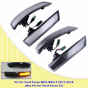 Outside Rearview Mirror Turn Signal Flasher lamp For 11-18 Ford Focus MK3 MK3.5 - Bild 1 von 14