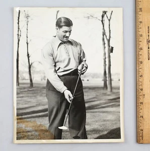 Vintage Photo Clarence Gamber 1937 "Babe Ruth of Golf" National Driving Champ - Picture 1 of 2