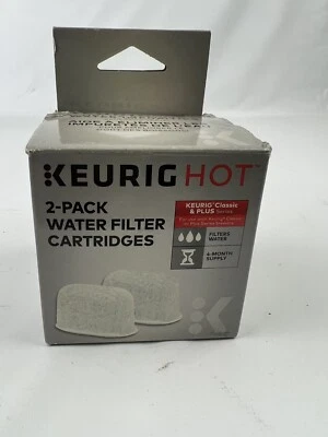Paquete de 2 cartuchos de filtro de agua Keurig Hot OEM ayuda a eliminar las impurezas del agua  Foto 1 de 4