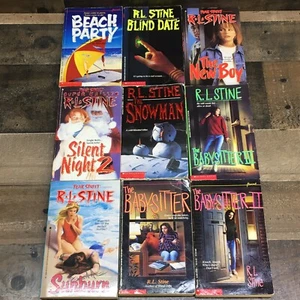 R.L. Stine Lot Of (9) Vintage 1990’s Teenage Horror Thriller Paperback Books - Imagen 1 de 12