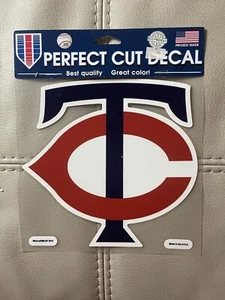 Minnesota Twins 8” X 8” Logo Truck Car Auto Window Die Cut Decal Vintage Logo - Picture 1 of 1