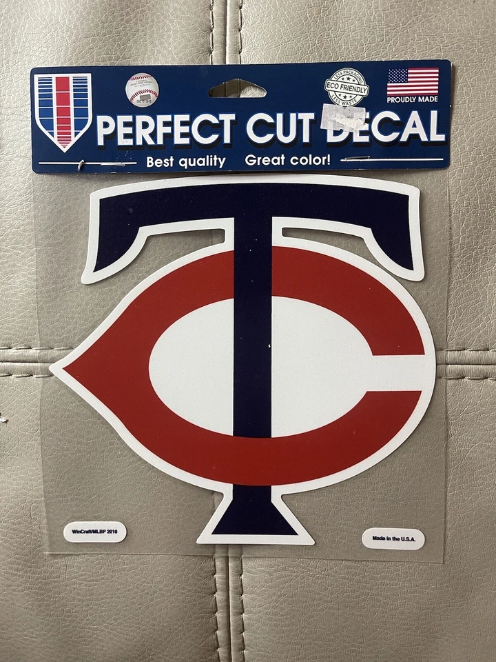 Minnesota Twins 8” X 8” Logo Truck Car Auto Window Die Cut Decal Vintage Logo - Image 1 of 1
