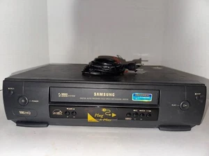 Reproductor grabadora de casete de video VHS VCR VR5559 Samsung de 4 cabezales de colección sin control remoto - Imagen 1 de 16