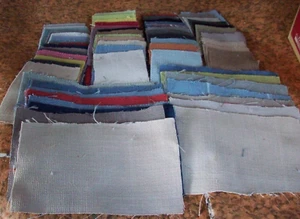 PATCHWORK FABRIC SCRAPS SAMPLES OFFCUTS CRAFT MATERIAL - Picture 1 of 2
