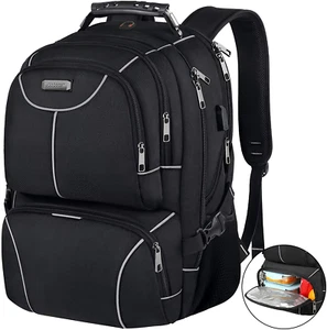 Lunch Bag Backpack, Insulated Cooler Lunch Box Backpack, Extra Large Travel Lapt - Picture 1 of 7