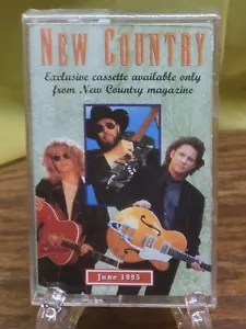 Sealed NIP June 1995 New Country Magazine Cassette Hank William's JR Steve Earl - Picture 1 of 2