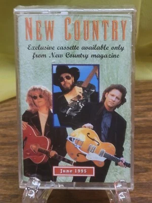 Sealed NIP June 1995 New Country Magazine Cassette Hank William's JR Steve Earl - Image 1 of 2
