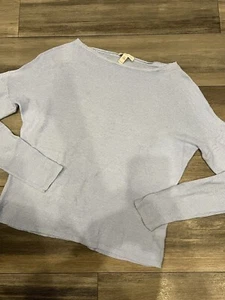 Suéter azul bebé 100 % lino orgánico Eileen Fisher - XS - Imagen 1 de 8