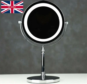 Magnifying Lighted Makeup Mirror, Double-Sided 1x/10x Magnifying 18 LED 360 - Picture 1 of 16