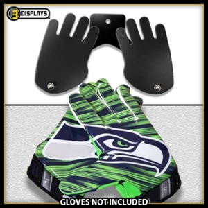 Wall Mount Display Hanger for Seattle Seahawks Football Gloves! Adjustable NFL - Picture 1 of 12
