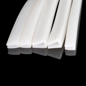 1mm-15mm Silicone Rubber U Channel Seal Edge Trim Protection White Sealing Strip - Picture 1 of 10