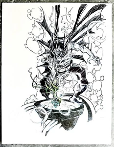 Batman con Linterna Verde #9 Anillo de Poder Arte Cómic Original por Eric Cañete - Imagen 1 de 10