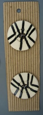 INCOMPARABLE BUTTON COMPANY SET OF 2 - CERAMIC - Image 1 of 3