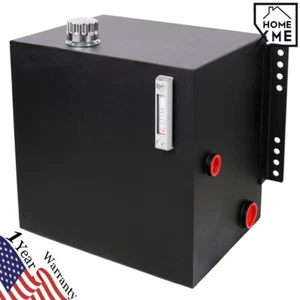 25 Gallon 12 Gauge Steel Hydraulic Fluid Reservoir Tank w/ Temp and Sight Gauge - Picture 1 of 13