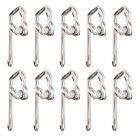  100 Pcs Pin-On Drapery Hooks Decorative Shower Curtain Silver up