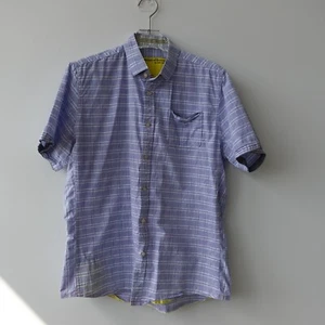 Descendant Of Thieves Shirt Junior Size Large Striped Casual Button Dres Landro - Picture 1 of 10