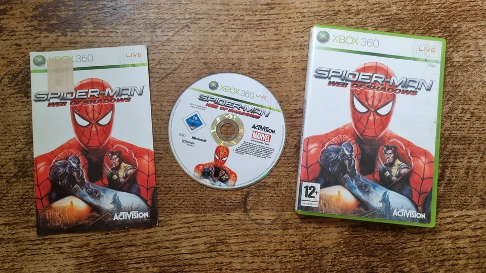 MICROSOFT XBOX 360 - SPIDERMAN SPIDER-MAN WEB OF SHADOWS #BG12a CIB - Image 1 of 1