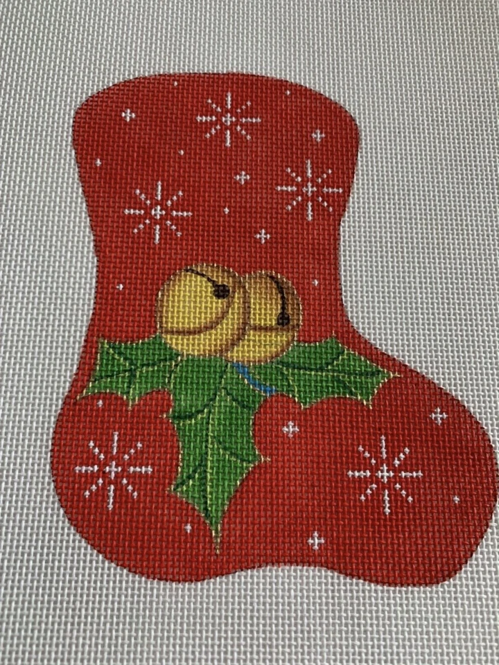 Handpainted Needlepoint Canvas 18ct Autumn Berries Christmas Stocking JWPO#024 - Image 1 of 2