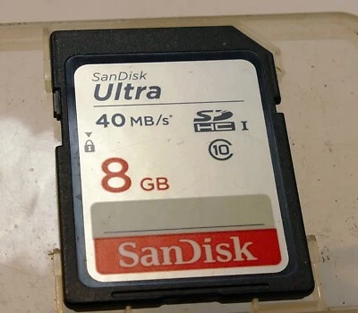 SanDisk Ultra 8GB, Class 40 MB/s - SDHC UHS-I Card with protective case - Image 1 of 3