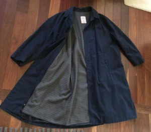 Herno Herren Marineblau Mantel | Vintage High End Luxus Designer/Wolle-Kaschmir Futter XL - Bild 1 von 9